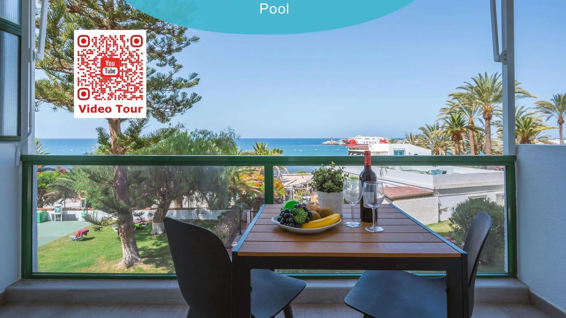 Go2Tenerife Apart'Dida Pool & First Line Of The Sea 洛斯克里斯蒂亚诺斯